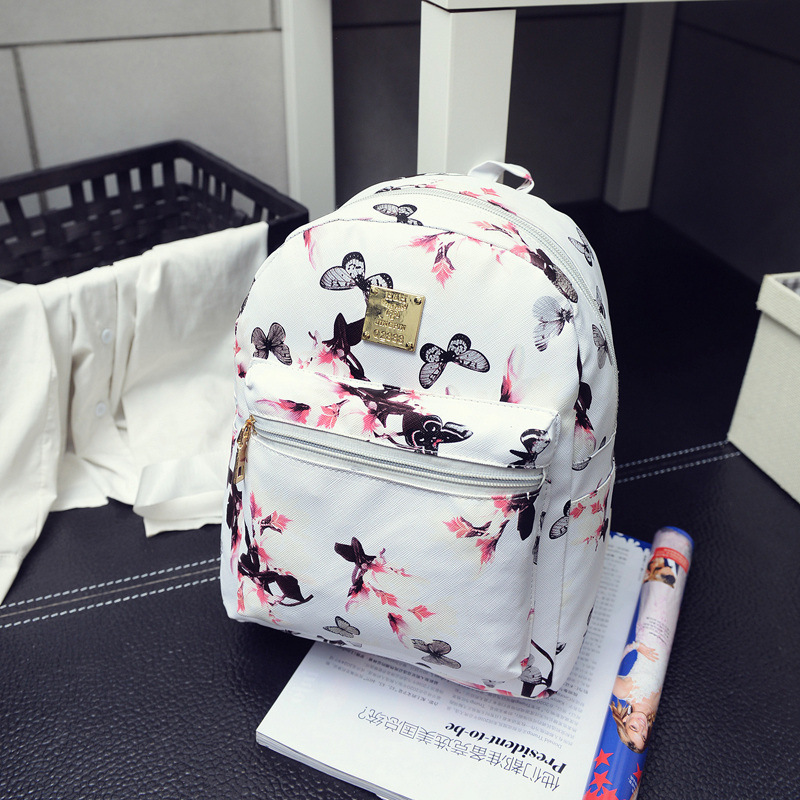 New Printed Double Backpack