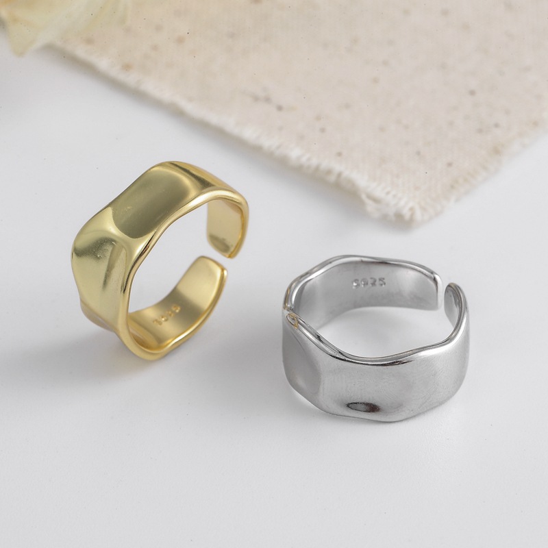 Personality Shaped Light Body Concave Convex Ring